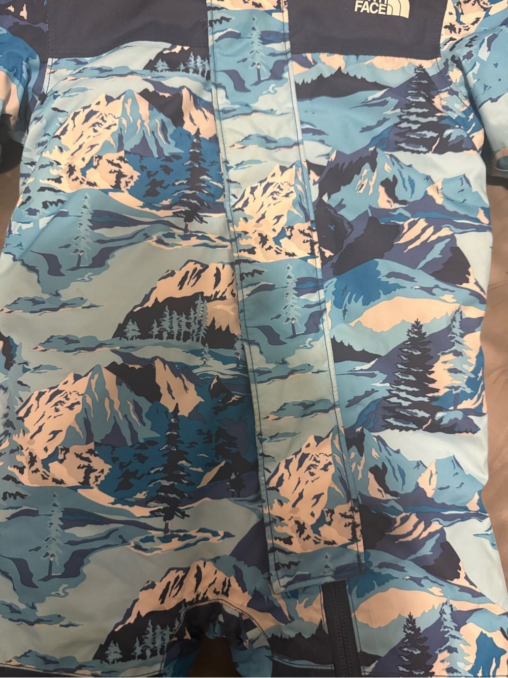The North Face Kids Blue Patterned Rashguard - Picture 3 of 4